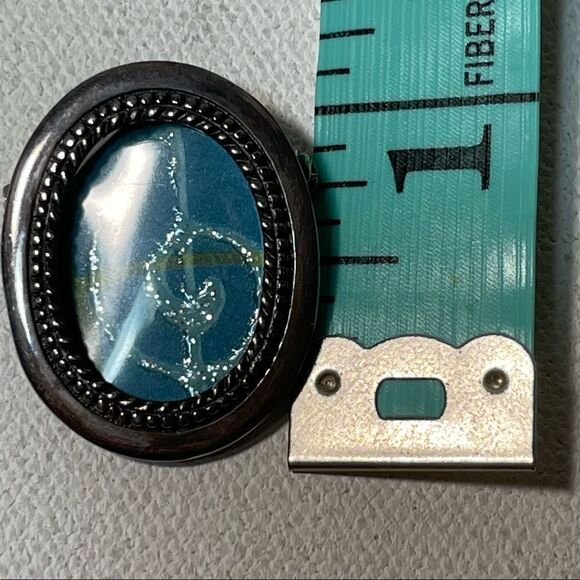 Sterling Silver vintage oval picture frame broach - Picture 6 of 6